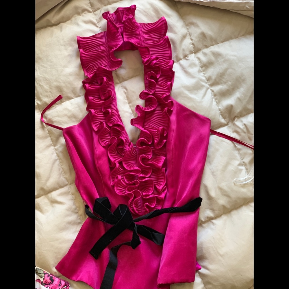 WHBM FUSCIA Halter